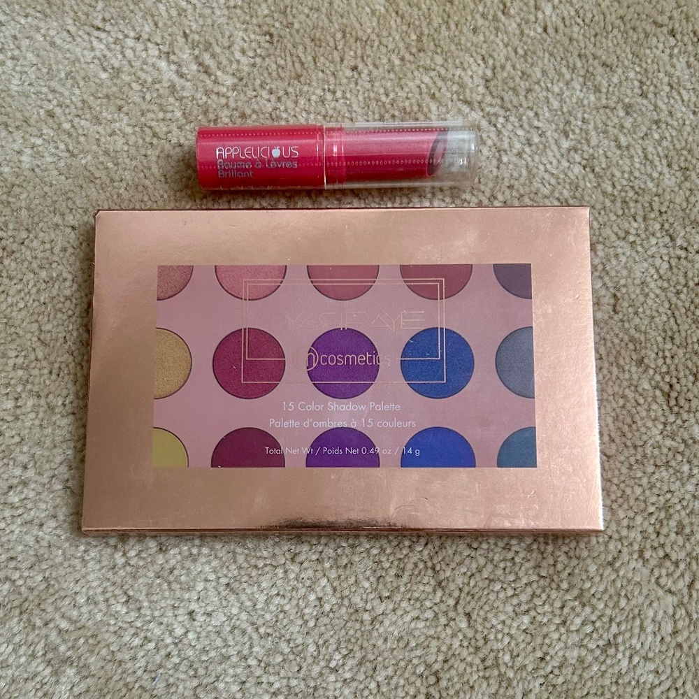NWT Jewel Toned Makeup Bundle-BH Cosmetics Eyeshadow Palette & NYX Lip Balm